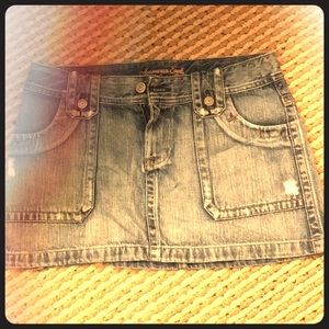American Eagle Jean Mini Skirt